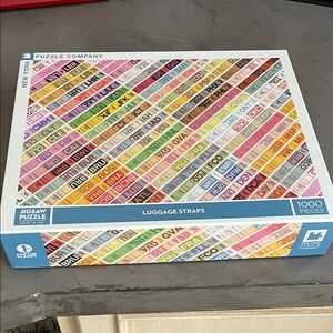 New York Luggage Straps Jigsaw Puzzle